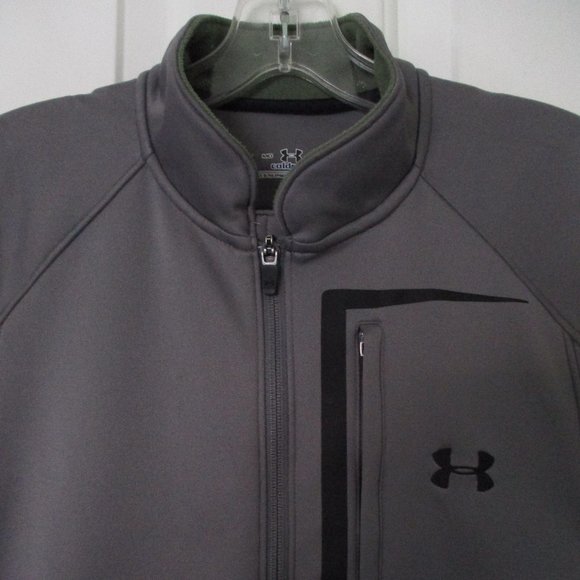 Under Armour coldgear Mens Gray Full Zip Fleece Lined Active Vest NWOT - Medium - Picture 2 of 3